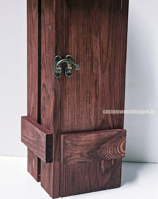 Rustic Bottle Box - Burgundy Single x 25 Bottle box Custom Wood Designs __label: Multibuy Bottle Box gift box Gift Boxes Single bottle box CustomWoodDesignsIreland06c40731-4628-4221-a6c3-59cb15d8f6e9_402179a5-39b0-48ec-9d3f-f7e4740432fd