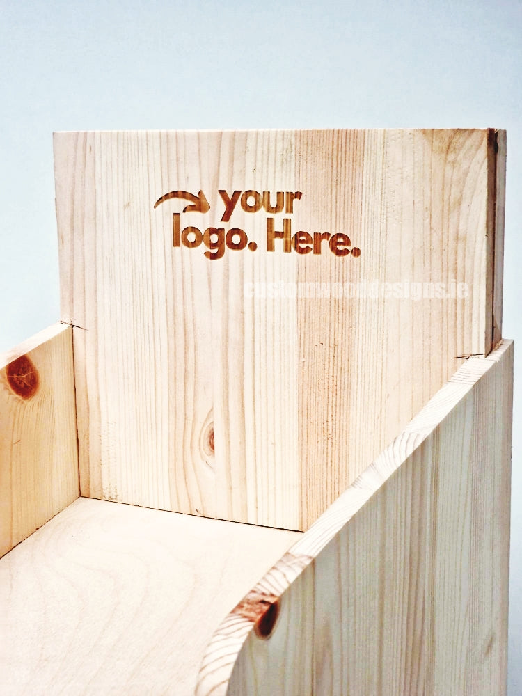 Load image into Gallery viewer, Natural Pine Four-Shelf Compact Countertop Display - Custom Wood Designs
