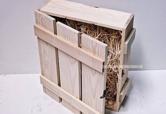 Rustic 3 Bottle Box - Natural x 25 Corporate Gift Box with Wood Wool Custom Wood Designs __label: Multibuy box corporate gift hamper triple wine box wood wool CustomWoodDesignsIrelandCorporategiftboxesBottleBoxesGiftingboxesforbottleslaserengravedbottleboxespersonalisedbottleboxesCorporateboxesrusticboxwinebo_23_3f2e2545-984d-44a8-bbce-58e7aa154349