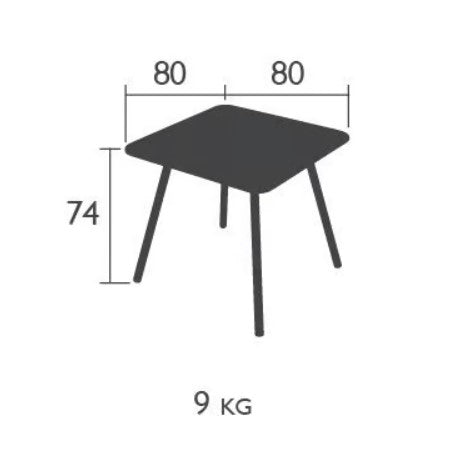 Luxembourg 4 leg table 80 x 80 - Custom Wood Designs Luxembourg 4 leg table 80 x 80 made from [material] – Ideal for [use_case] | Custom Wood Designs