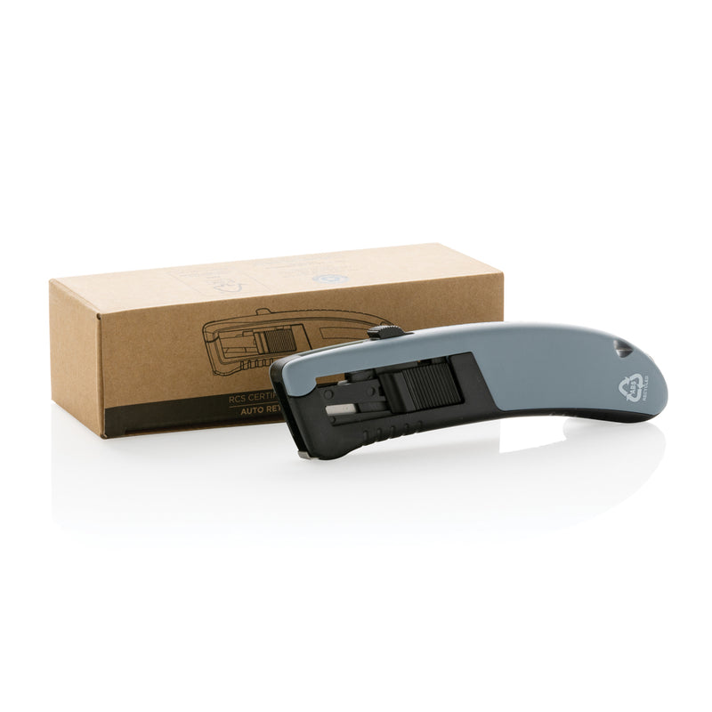 Load image into Gallery viewer, RCS certified recycled plastic Auto retract safety knife - Custom Wood Designs
