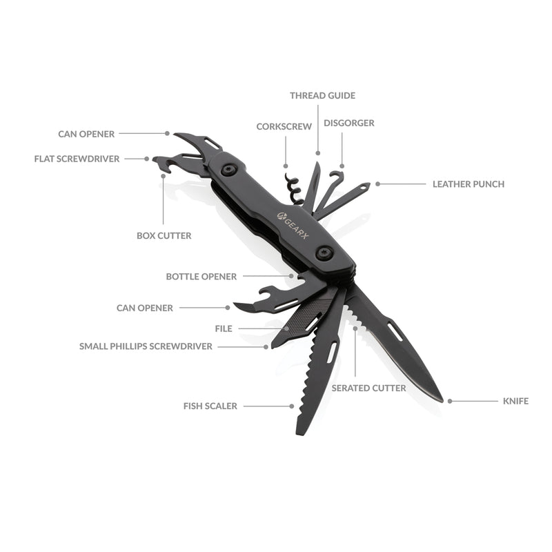 Load image into Gallery viewer, Gear X multifunctional knife - Custom Wood Designs
