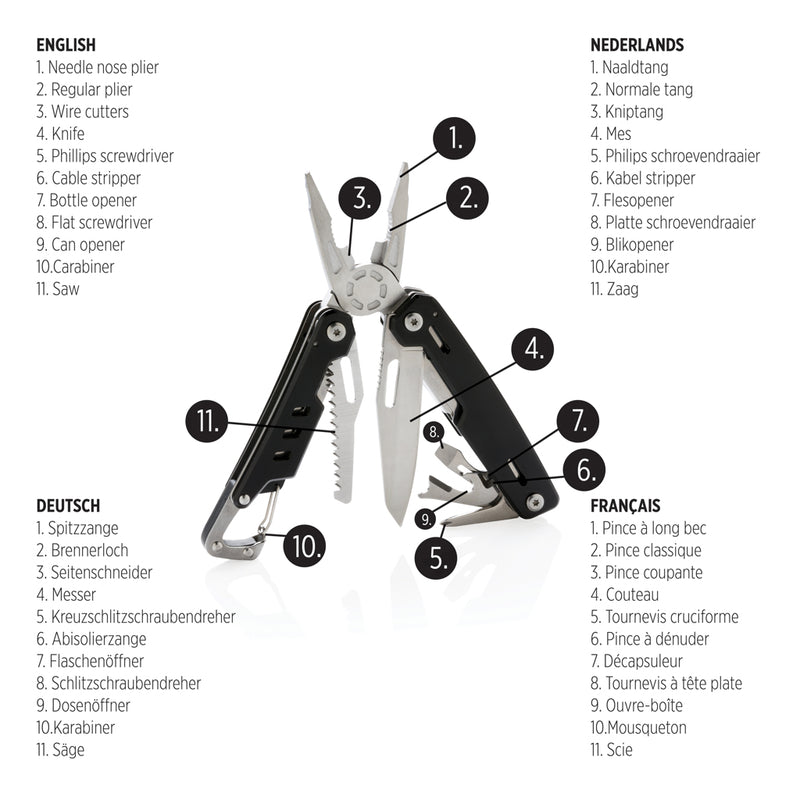 Load image into Gallery viewer, Solid multitool with carabiner - Custom Wood Designs
