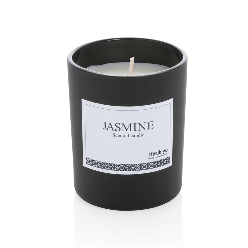 Load image into Gallery viewer, Ukiyo small scented candle in glass - Custom Wood Designs
