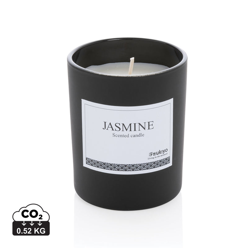 Load image into Gallery viewer, Ukiyo small scented candle in glass - Custom Wood Designs
