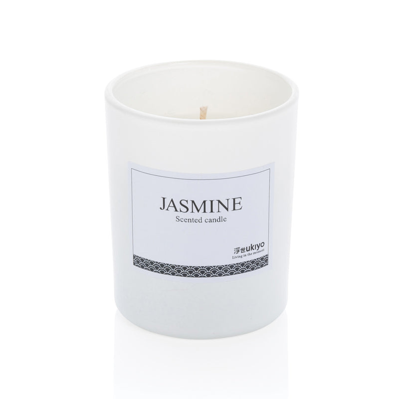 Load image into Gallery viewer, Ukiyo small scented candle in glass - Custom Wood Designs
