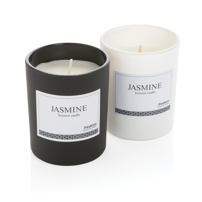 Load image into Gallery viewer, Ukiyo small scented candle in glass - Custom Wood Designs
