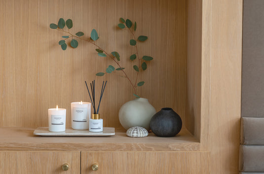 Ukiyo small scented candle in glass - Custom Wood Designs