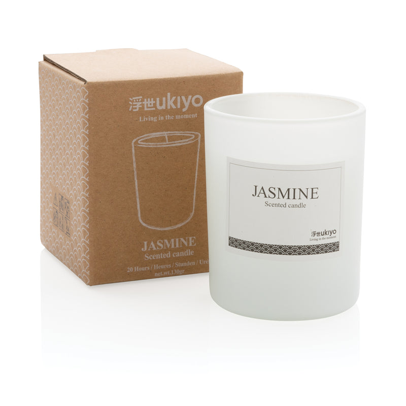 Load image into Gallery viewer, Ukiyo small scented candle in glass - Custom Wood Designs
