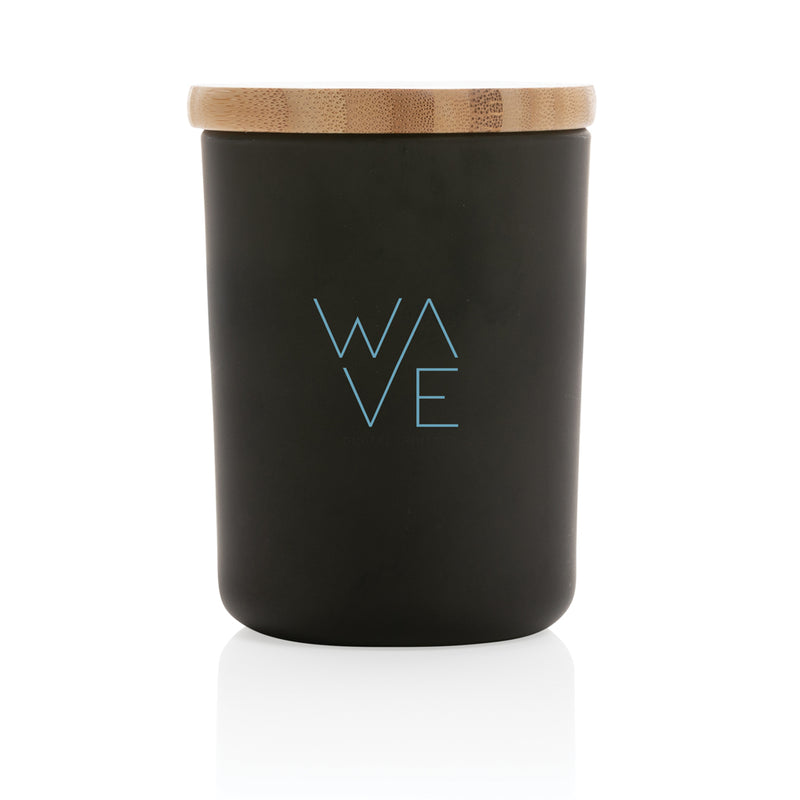 Load image into Gallery viewer, Ukiyo deluxe scented candle with bamboo lid - Custom Wood Designs
