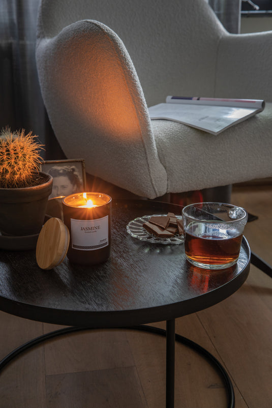 Ukiyo deluxe scented candle with bamboo lid - Custom Wood Designs