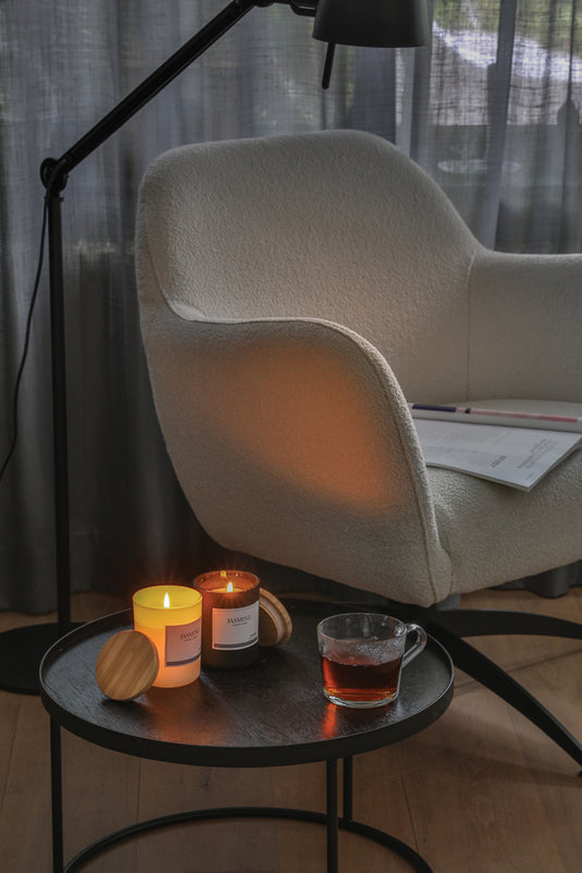 Ukiyo deluxe scented candle with bamboo lid - Custom Wood Designs