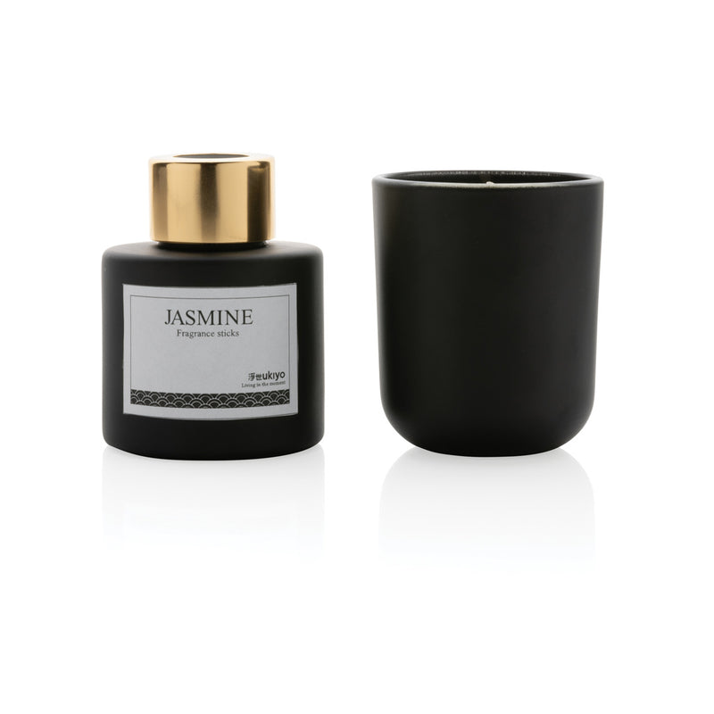 Load image into Gallery viewer, Ukiyo candle and fragrance sticks gift set - Custom Wood Designs
