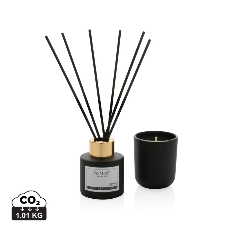 Load image into Gallery viewer, Ukiyo candle and fragrance sticks gift set - Custom Wood Designs
