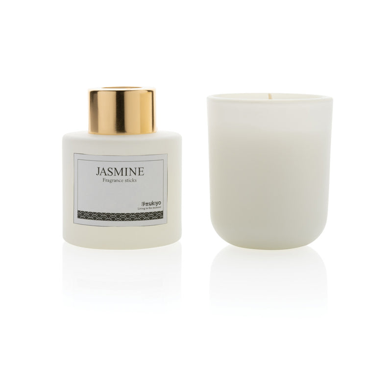 Load image into Gallery viewer, Ukiyo candle and fragrance sticks gift set - Custom Wood Designs
