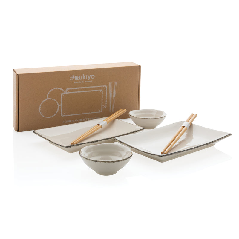 Load image into Gallery viewer, Ukiyo sushi dinner set for two - Custom Wood Designs
