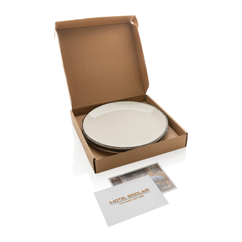 Load image into Gallery viewer, Ukiyo dinner plate set of 2 - Custom Wood Designs

