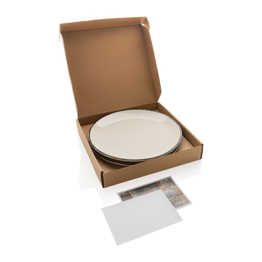 Ukiyo dinner plate set of 2 - Custom Wood Designs