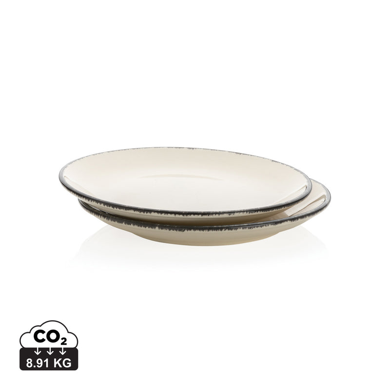 Load image into Gallery viewer, Ukiyo dinner plate set of 2 - Custom Wood Designs
