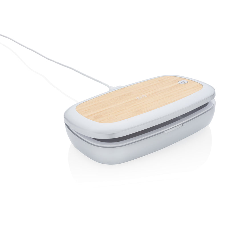 Load image into Gallery viewer, Rena UV-C steriliser box with 5W wireless charger - Custom Wood Designs
