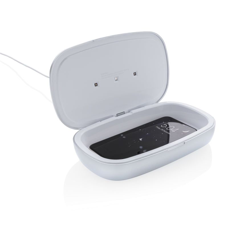 Load image into Gallery viewer, Rena UV-C steriliser box with 5W wireless charger - Custom Wood Designs
