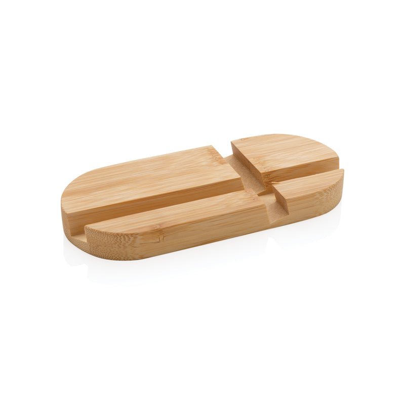 Load image into Gallery viewer, Bamboo tablet and phone holder - Custom Wood Designs
