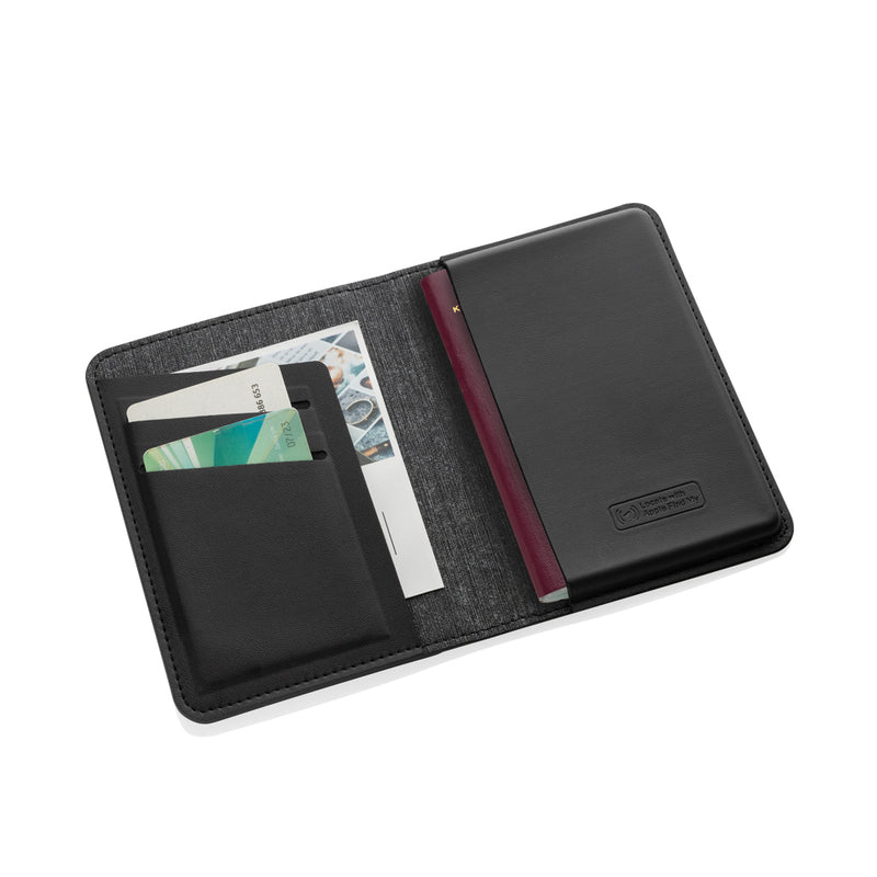 Load image into Gallery viewer, Trackmate RCS rpolyester passport holder worldwide locating - Custom Wood Designs
