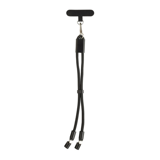 LoopAmp RCS RPET adjustable phone wrist strap 60W cable - Custom Wood Designs LoopAmp RCS RPET adjustable phone wrist strap 60W cable