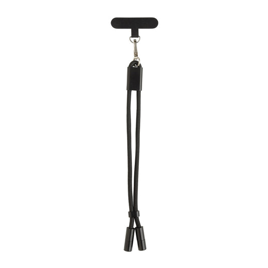 LoopAmp RCS RPET adjustable phone wrist strap 60W cable - Custom Wood Designs LoopAmp RCS RPET adjustable phone wrist strap 60W cable