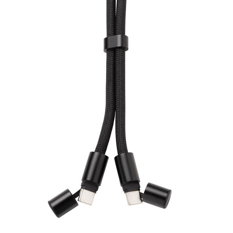 Load image into Gallery viewer, LoopAmp RCS RPET adjustable phone wrist strap 60W cable - Custom Wood Designs LoopAmp RCS RPET adjustable phone wrist strap 60W cable
