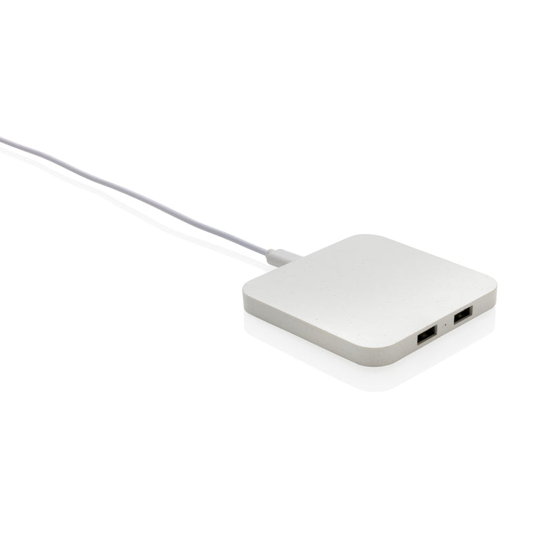 Load image into Gallery viewer, RCS recycled plastic 10W Wireless charger with USB Ports - Custom Wood Designs
