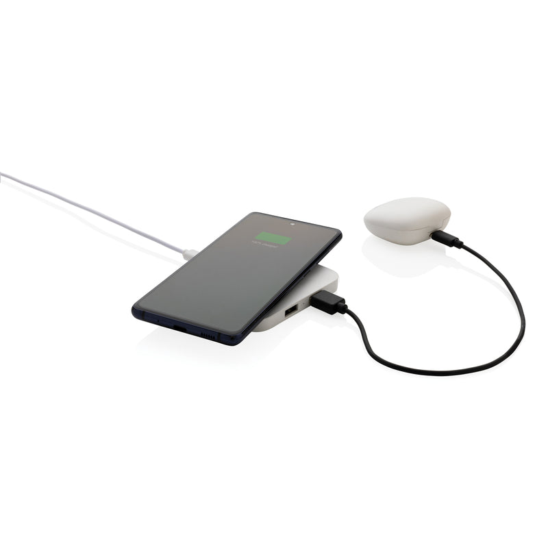 Load image into Gallery viewer, RCS recycled plastic 10W Wireless charger with USB Ports - Custom Wood Designs
