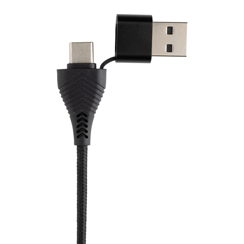Load image into Gallery viewer, Link RCS recycled plastic and bamboo dual Input USB hub - Custom Wood Designs
