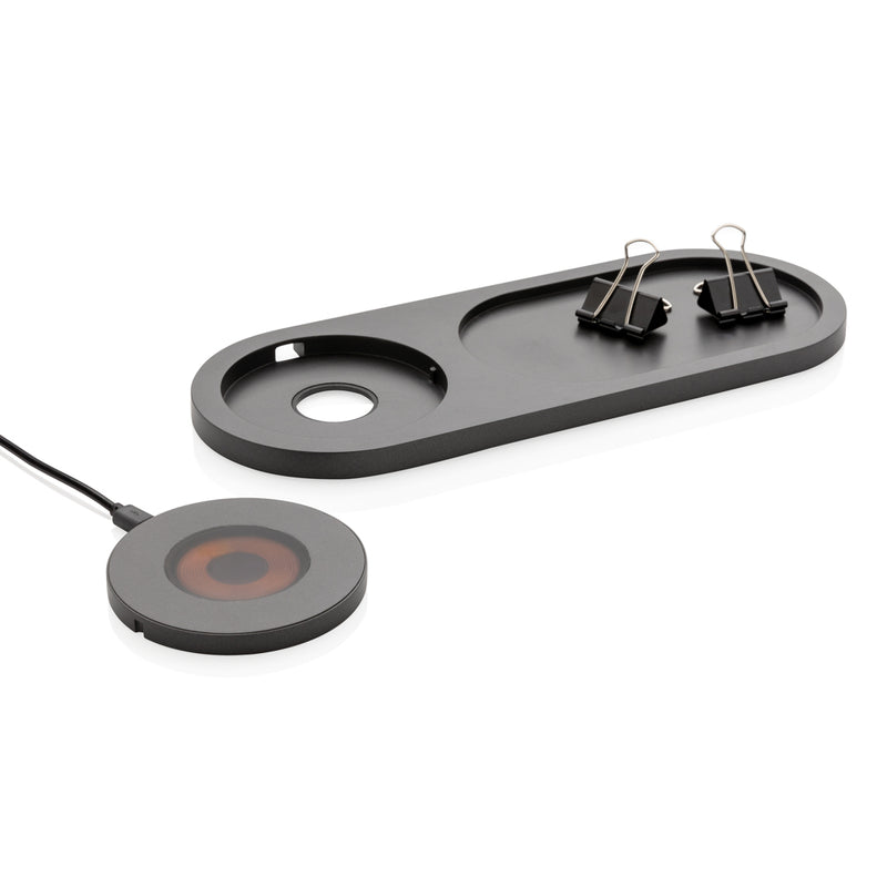 Load image into Gallery viewer, Encore 10W wireless charging valet tray - Custom Wood Designs
