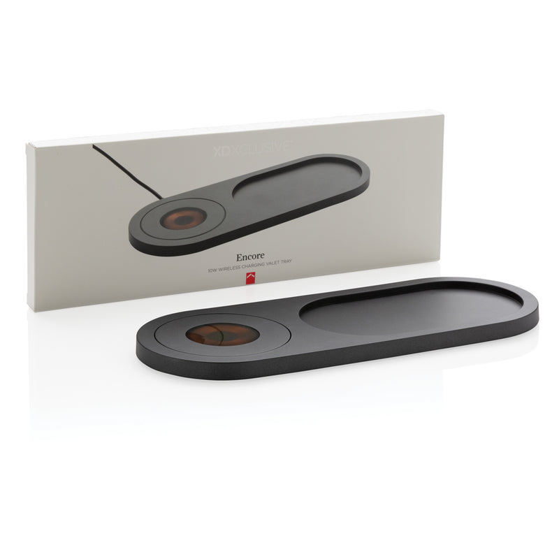Load image into Gallery viewer, Encore 10W wireless charging valet tray - Custom Wood Designs
