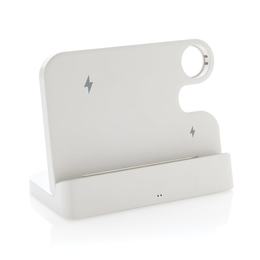 Joltz RCS recycled plastic dual 15W charger with iWatch slot - Custom Wood Designs