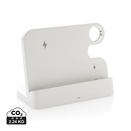 Joltz RCS recycled plastic dual 15W charger with iWatch slot - Custom Wood Designs