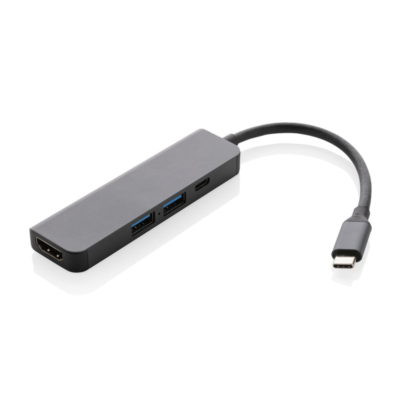 Load image into Gallery viewer, Terra RCS recycled aluminum hub with HDMI input - Custom Wood Designs
