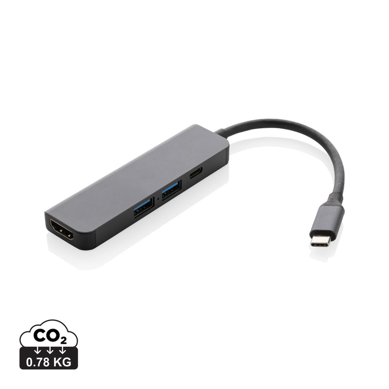 Load image into Gallery viewer, Terra RCS recycled aluminum hub with HDMI input - Custom Wood Designs
