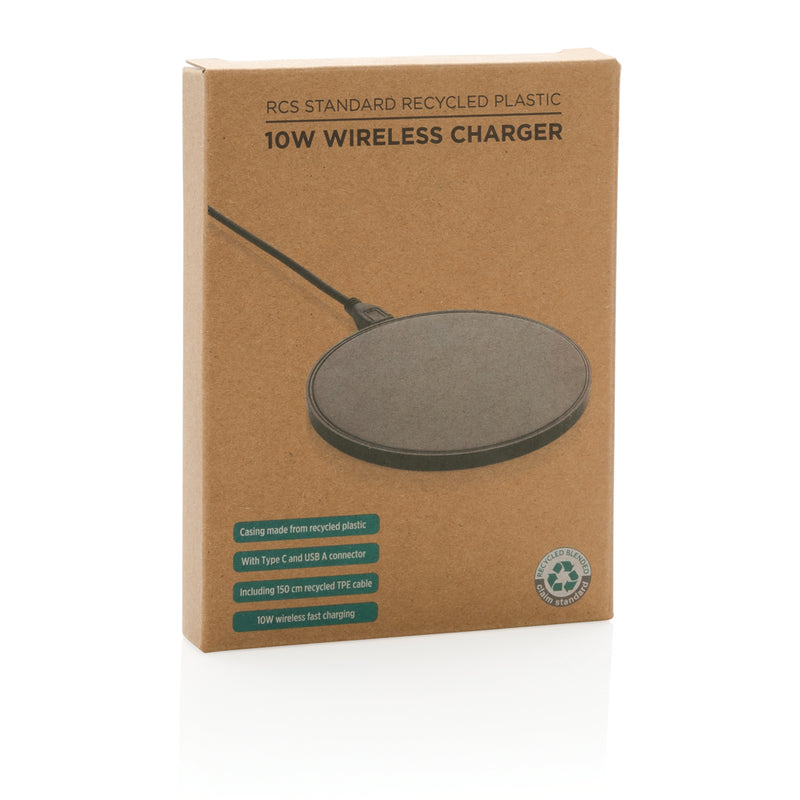 Load image into Gallery viewer, RCS standard recycled plastic 10W wireless charger - Custom Wood Designs
