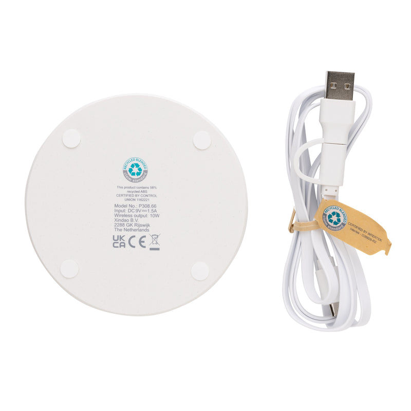 Load image into Gallery viewer, RCS standard recycled plastic 10W wireless charger - Custom Wood Designs
