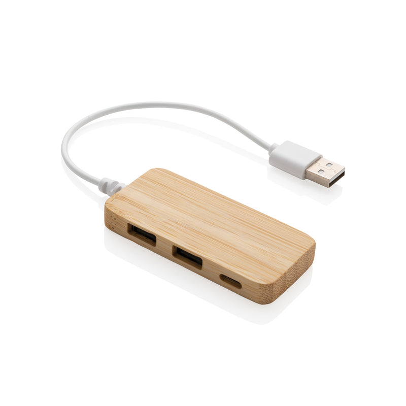 Load image into Gallery viewer, Bamboo hub with Type-C - Custom Wood Designs
