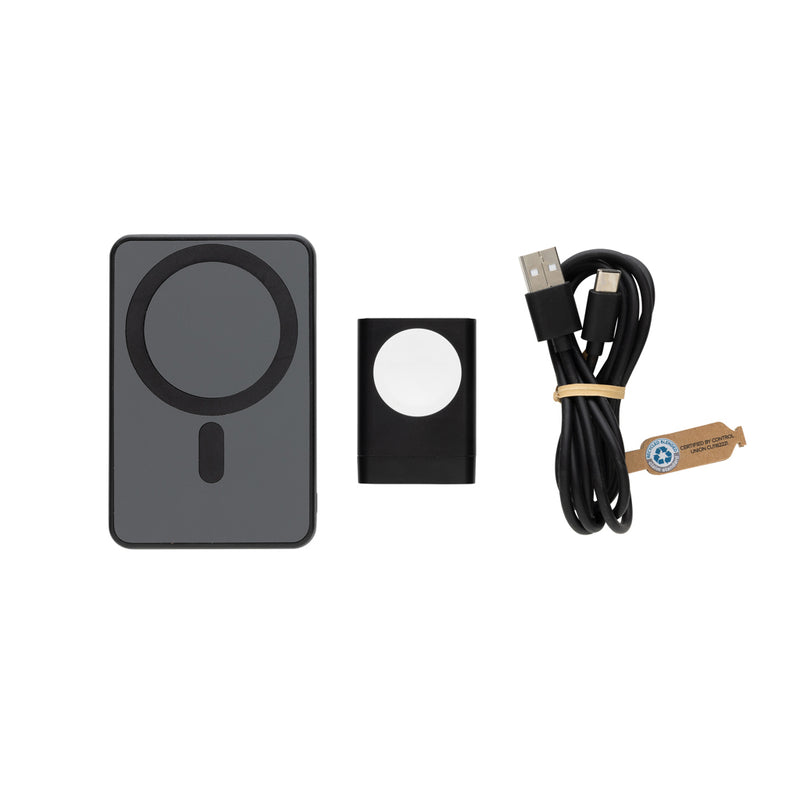 Load image into Gallery viewer, Powerbase RCS recycled plastic 3 in 1 charger with powerbank - Custom Wood Designs
