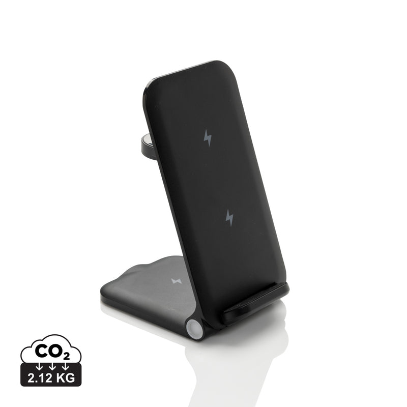Load image into Gallery viewer, Powerpal 3 in 1 RCS recycled plastic 15W charger - Custom Wood Designs
