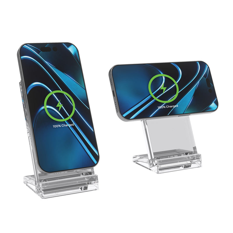 Load image into Gallery viewer, Magcharge 15W magnetic wireless charging stand - Custom Wood Designs
