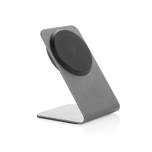 Terra aluminium 15W magnetic wireless charging phone stand - Custom Wood Designs Terra aluminium 15W magnetic wireless charging phone stand