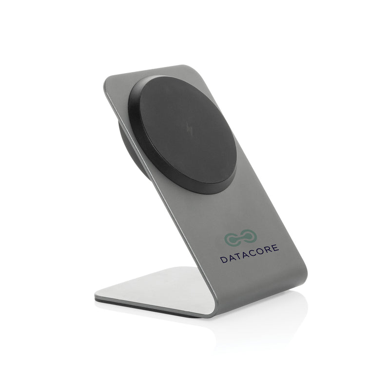 Load image into Gallery viewer, Terra aluminium 15W magnetic wireless charging phone stand - Custom Wood Designs Terra aluminium 15W magnetic wireless charging phone stand
