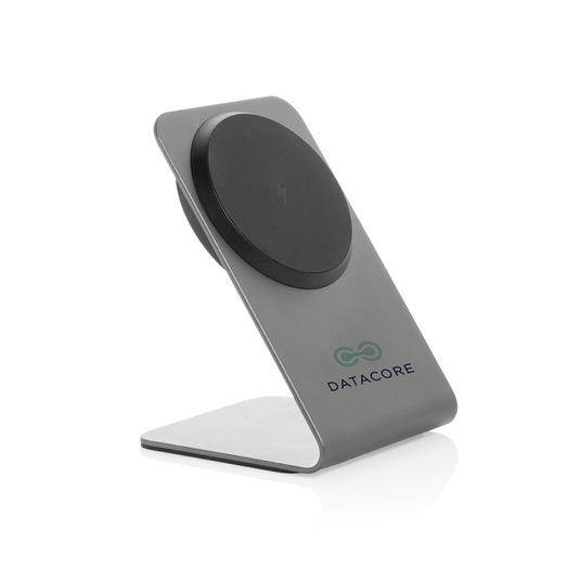 Terra aluminium 15W magnetic wireless charging phone stand - Custom Wood Designs Terra aluminium 15W magnetic wireless charging phone stand
