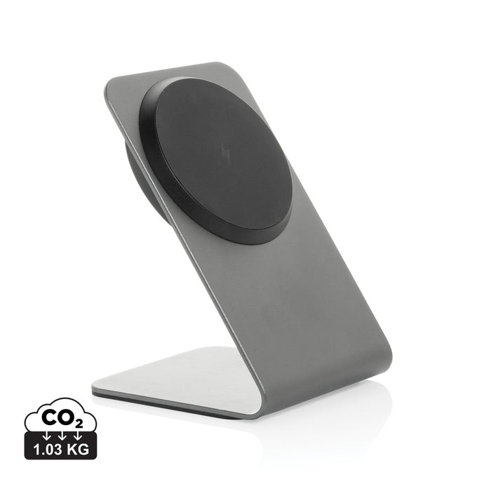 Terra aluminium 15W magnetic wireless charging phone stand - Custom Wood Designs Terra aluminium 15W magnetic wireless charging phone stand
