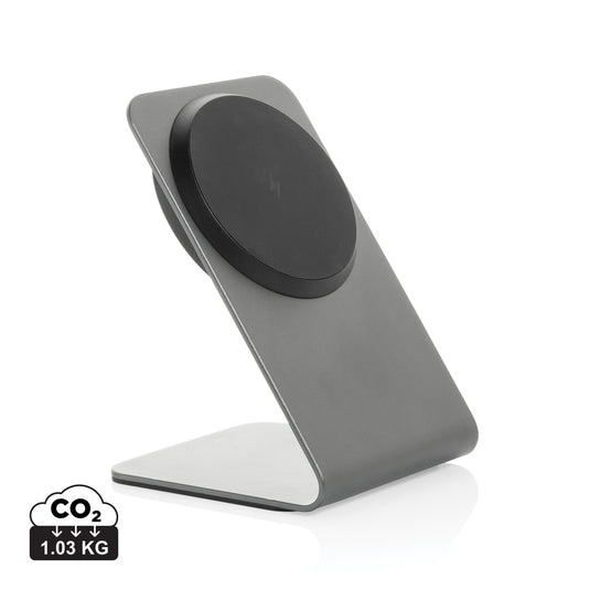 Terra aluminium 15W magnetic wireless charging phone stand - Custom Wood Designs Terra aluminium 15W magnetic wireless charging phone stand